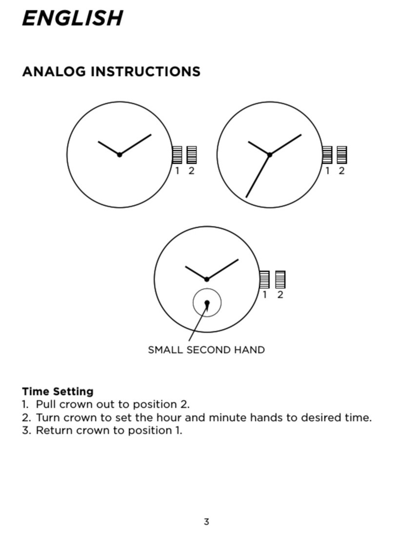 Karl Lagerfeld JS15 Analog Instructions