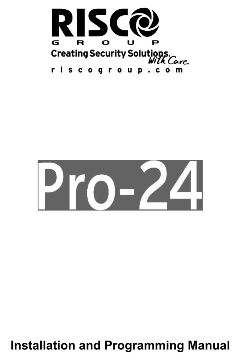 Risco Pro-24 Installation and programming manual