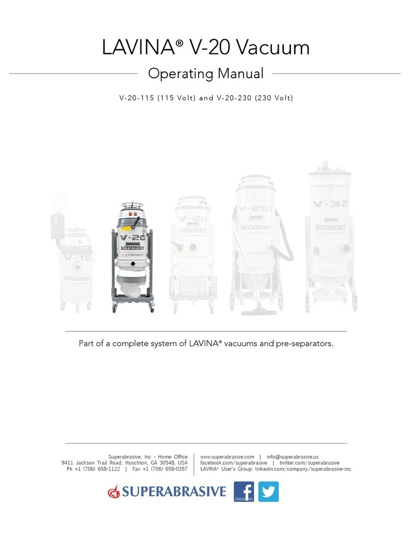 Superabrasive LAVINA V-20 Series operating manual
