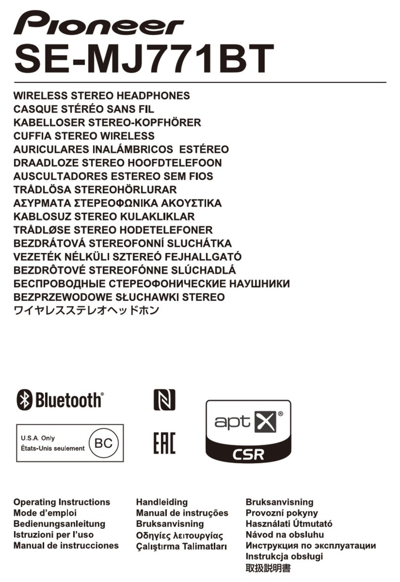 Pioneer SE-MJ771BT User manual