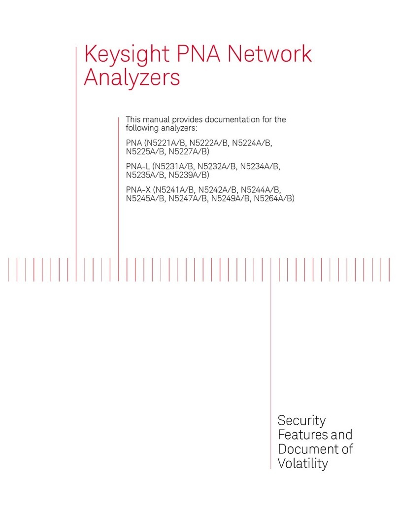 Keysight N5221A Security Features and Document of Volatility Keysight N5221A Security Features and Document of Volatility