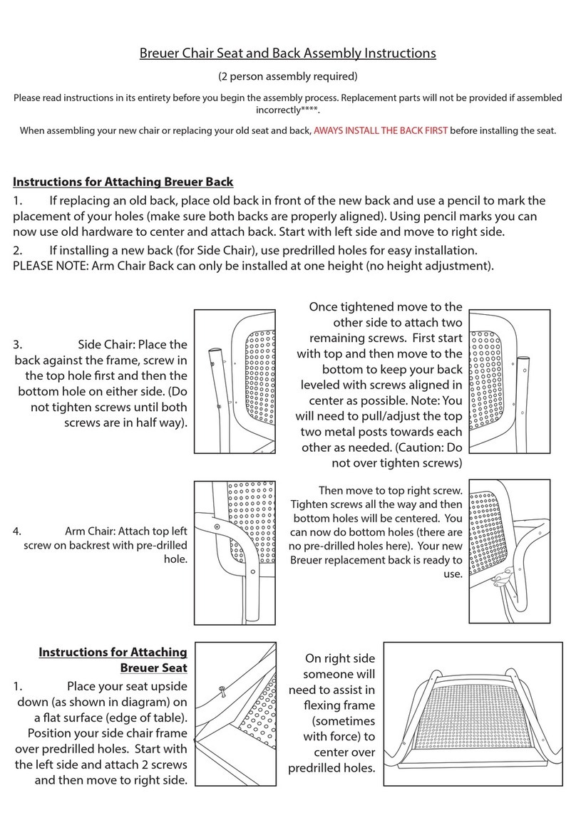 Breuer Chair Assembly instructions