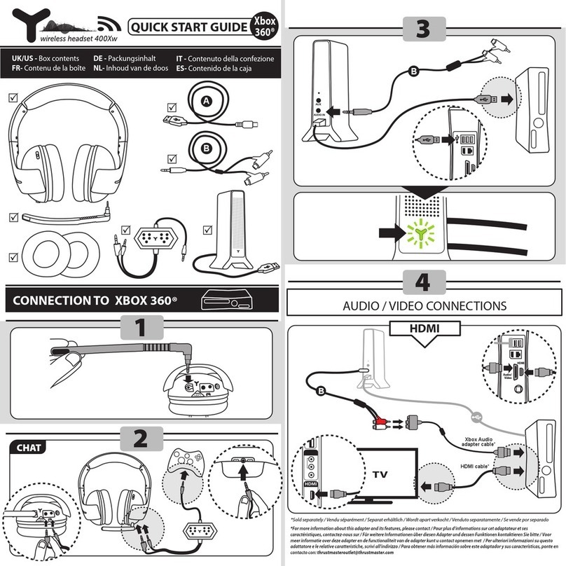 Thrustmaster Y-400Xw quick start guide