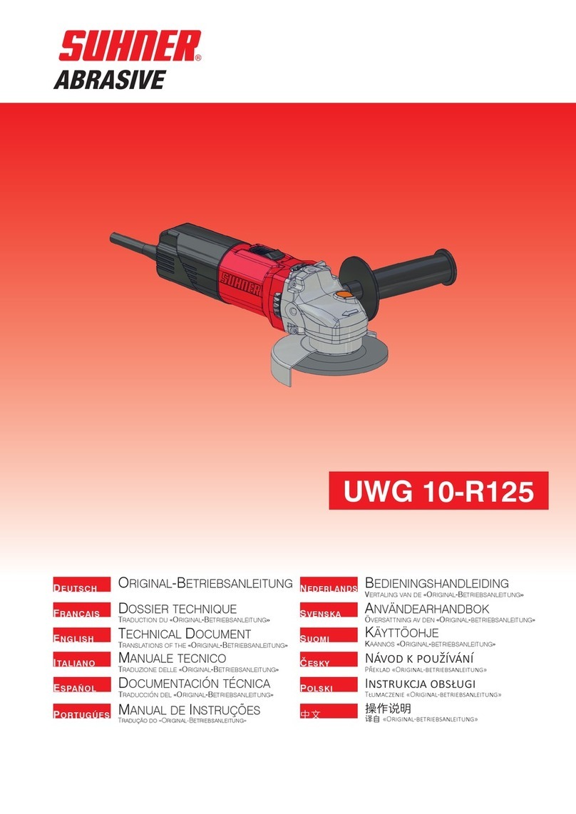 SUHNER ABRASIVE UWG 10-R125 Technical document
