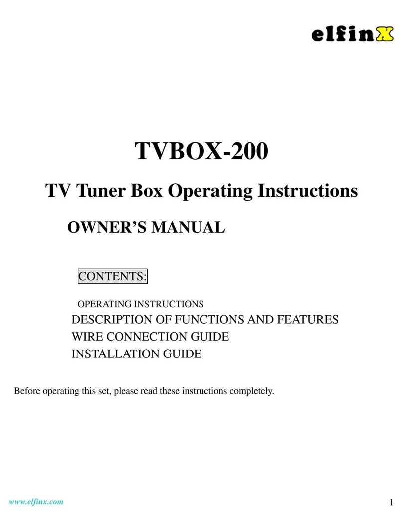 ElfinX TVBOX-200 operating instructions