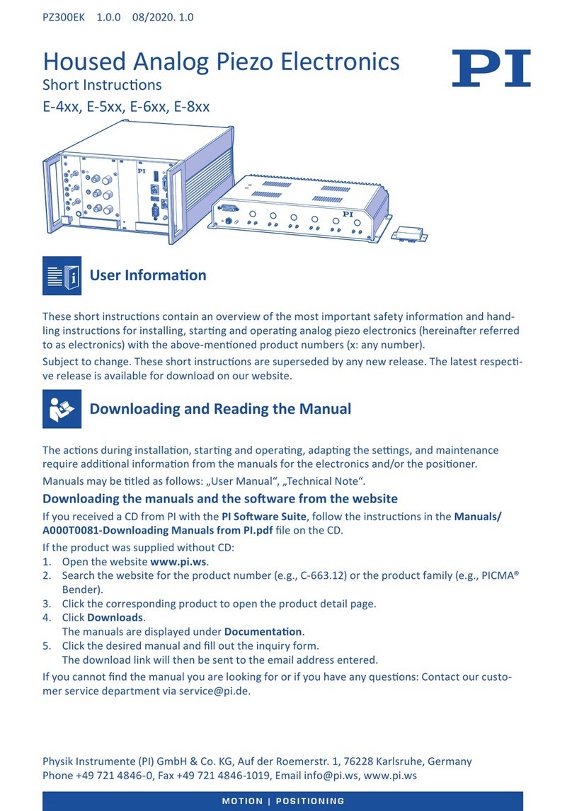 PI E-4 Series Manual