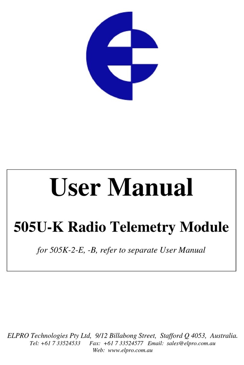 Elpro Technologies 505U-K user manual