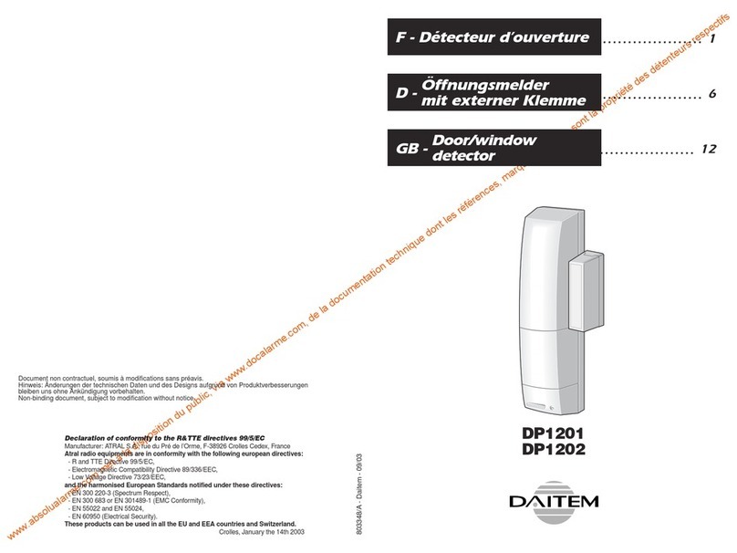 DAITEM DP1201 manual