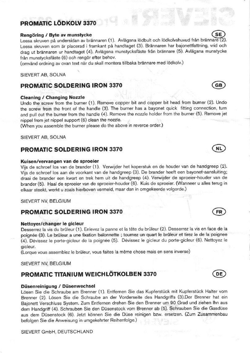 Sievert Promatic 3370 manual