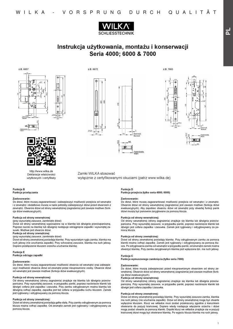 Wilka 4000 Series User manual