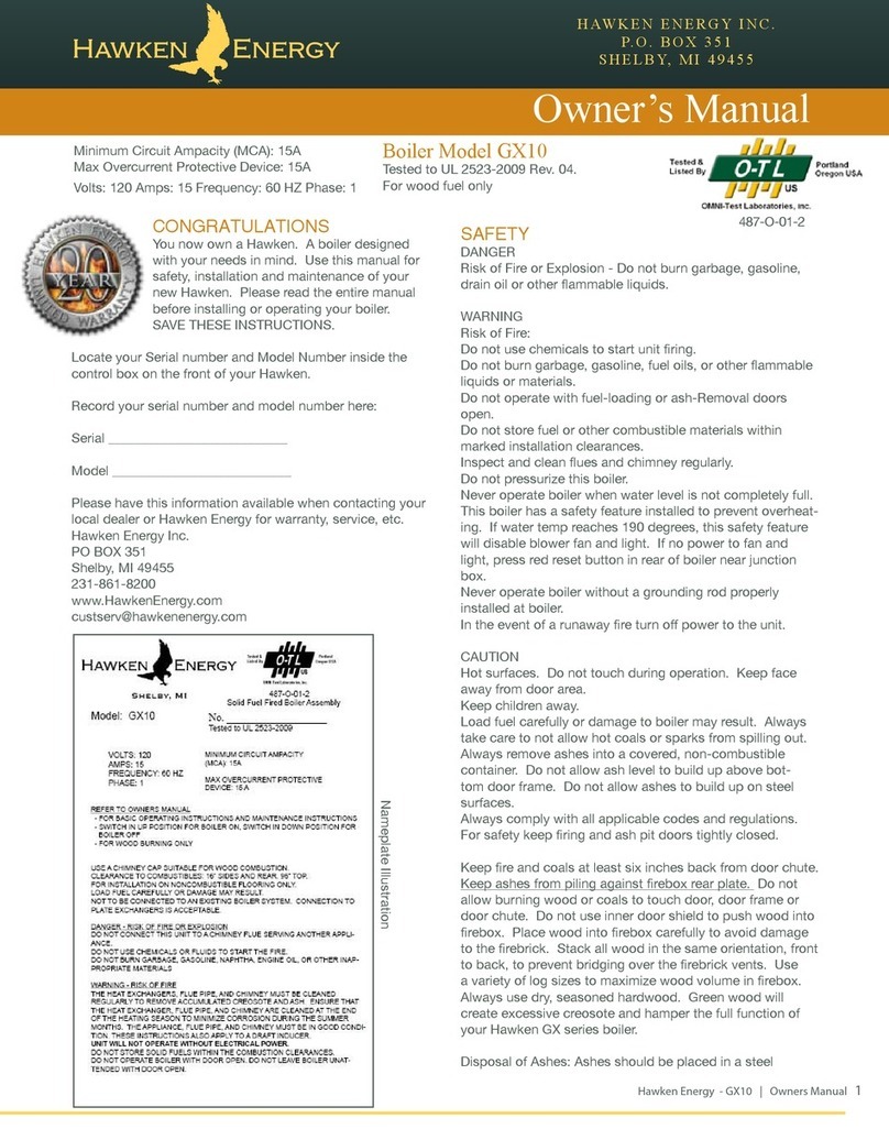 Hawken Energy GX10 owner's manual