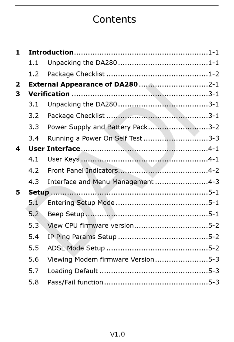 Atel Electronics DADI DA280 user guide