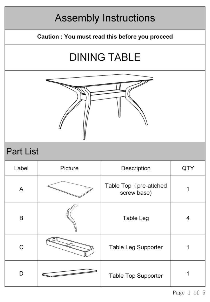Langley Street Patterson Dining Set LGLY5352 Assembly instructions Langley Street Patterson Dining Set LGLY5352 Assembly instructions