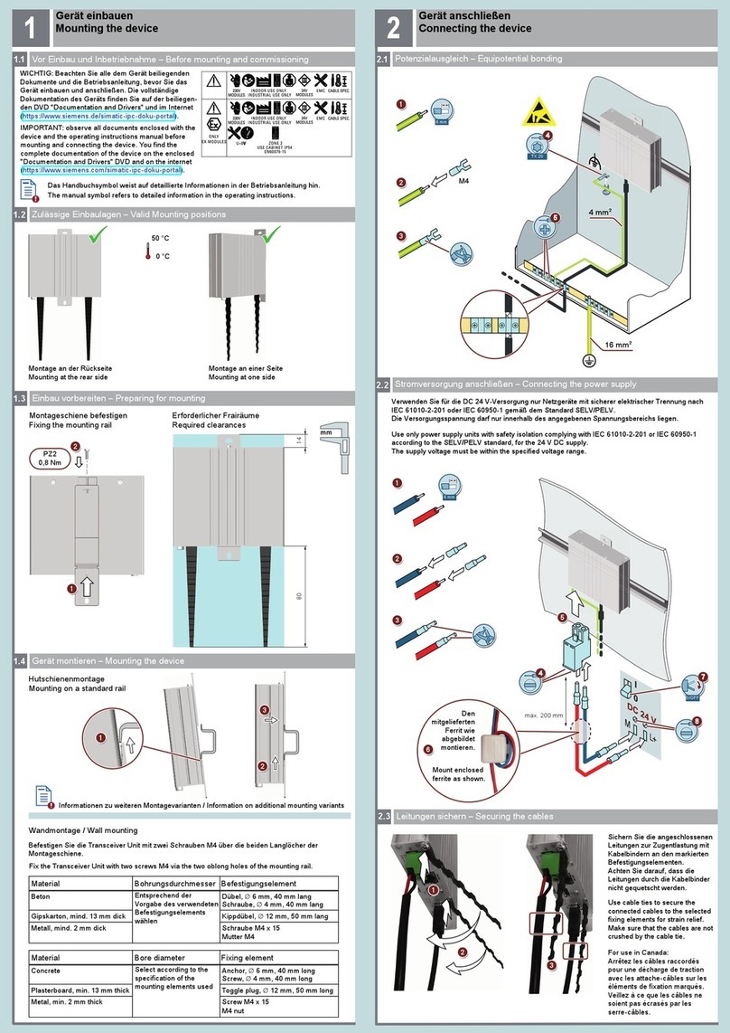 Siemens SIMATIC IFP V2 Quick install guide Siemens SIMATIC IFP V2 Quick install guide