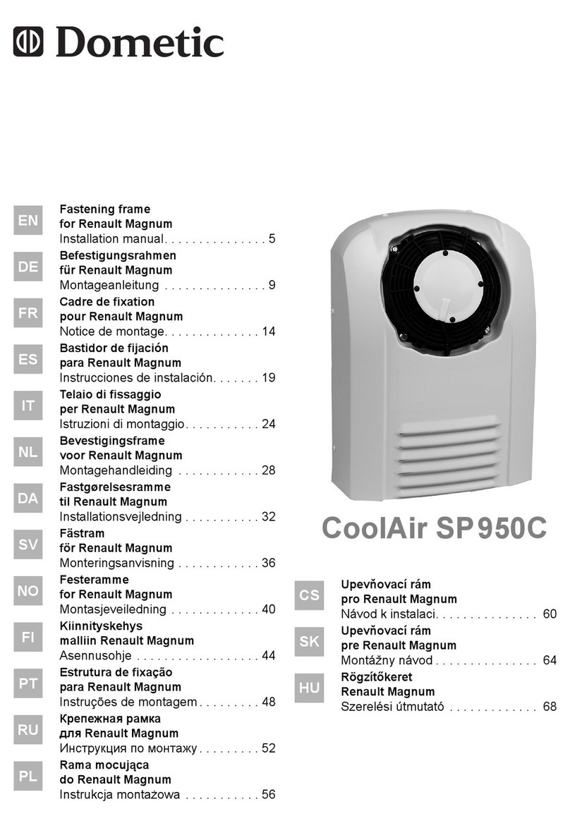 Dometic CoolAir SP950C installation manual