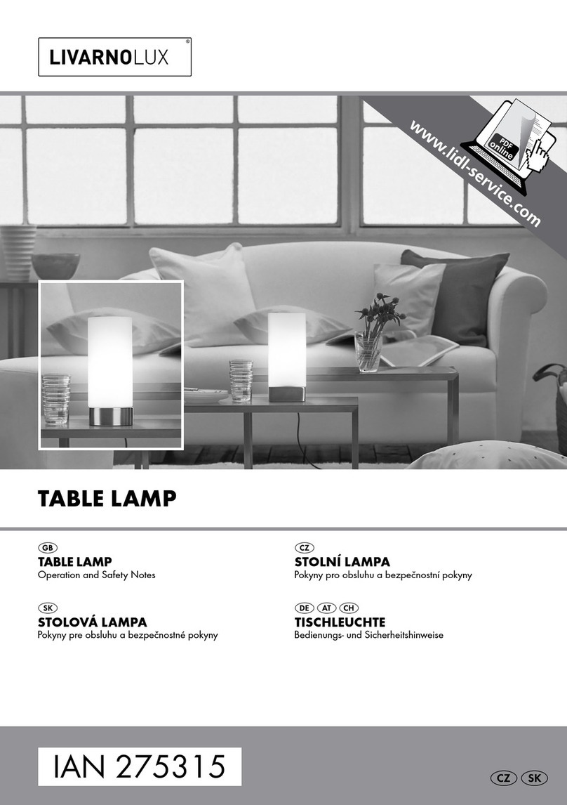 LIVARNO LUX 275315 Operation and safety notes