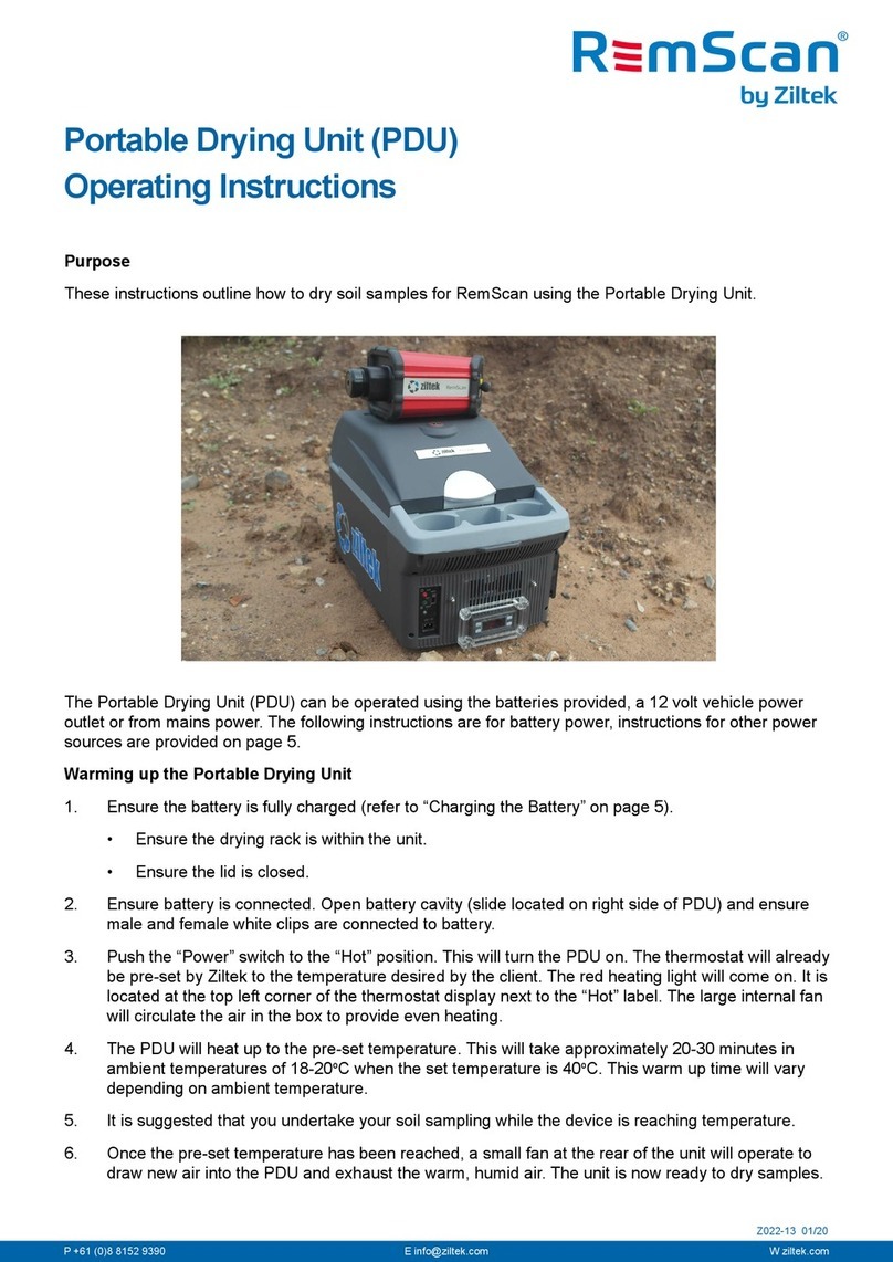 ziltek RemScan operating instructions