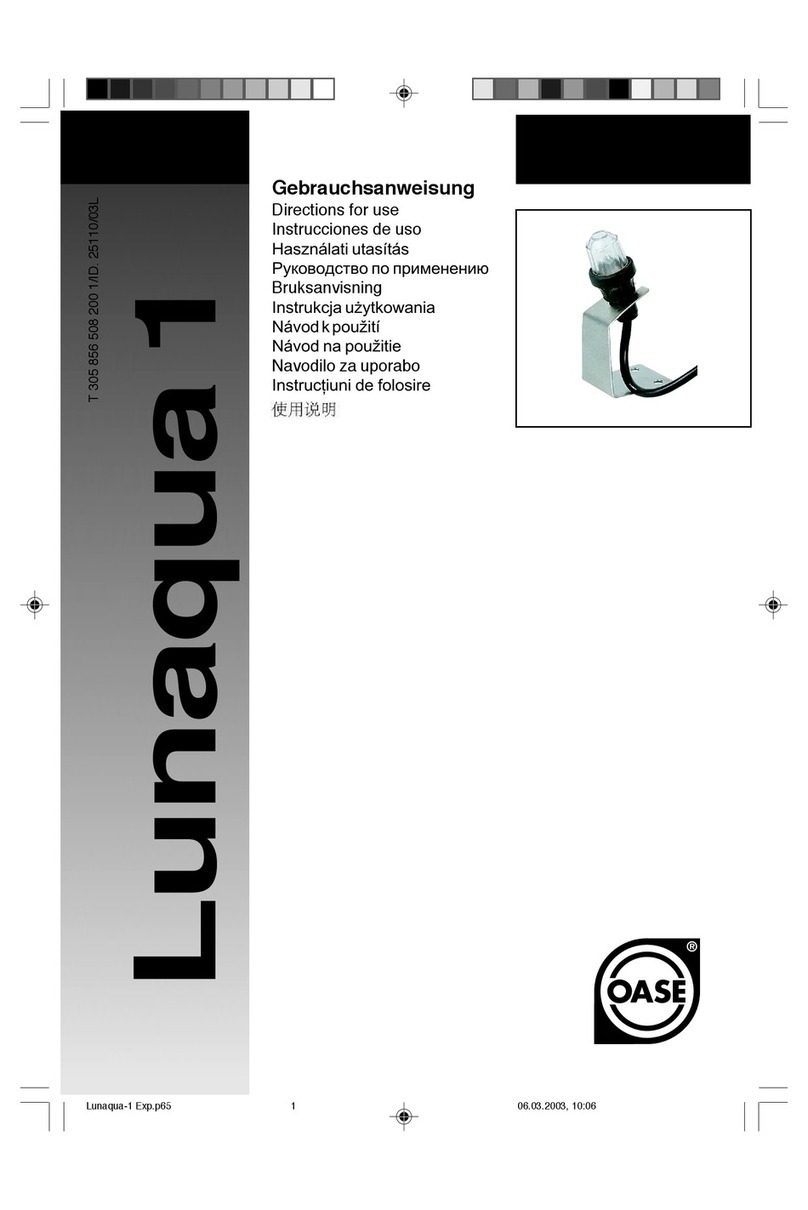 Oase Lunaqua 1 Directions for use