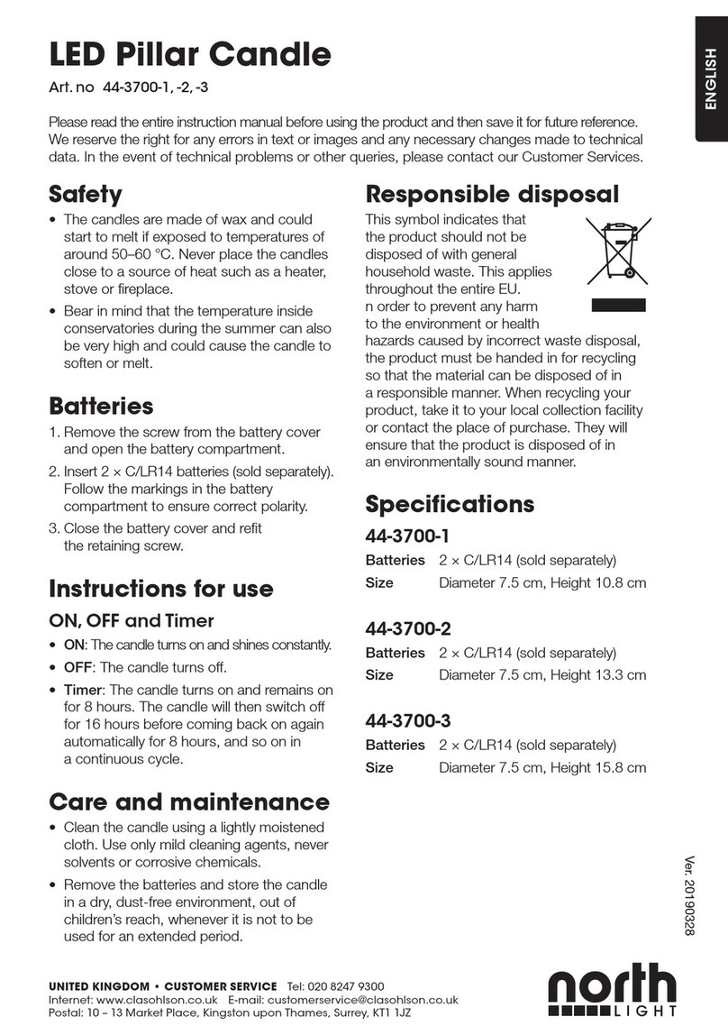 North Light 44-3700-1 quick start guide