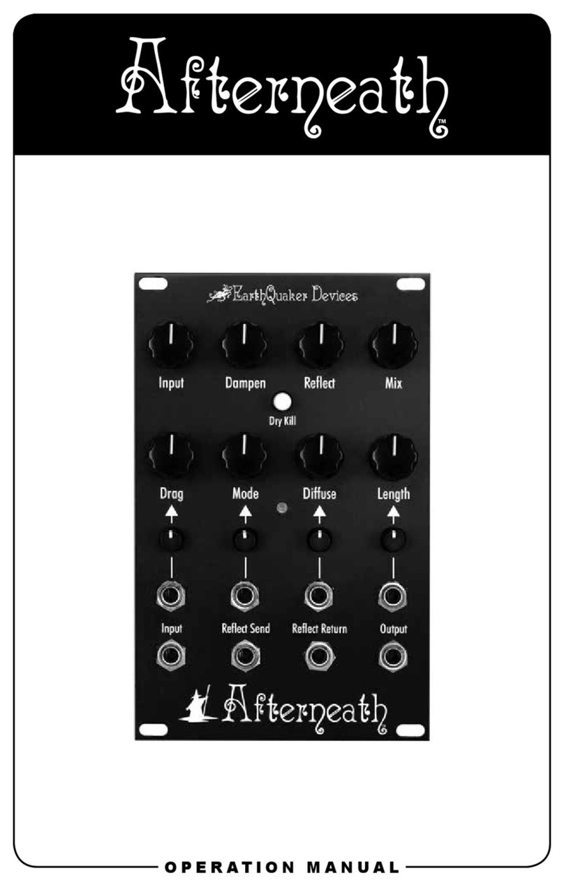 EarthQuaker Devices Afterneath Operation manual