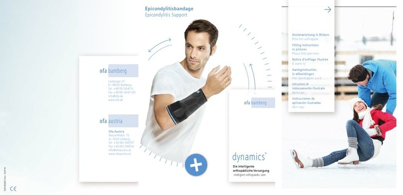 Ofa Bamberg Dynamics Plus Epicondylitis support Important notes