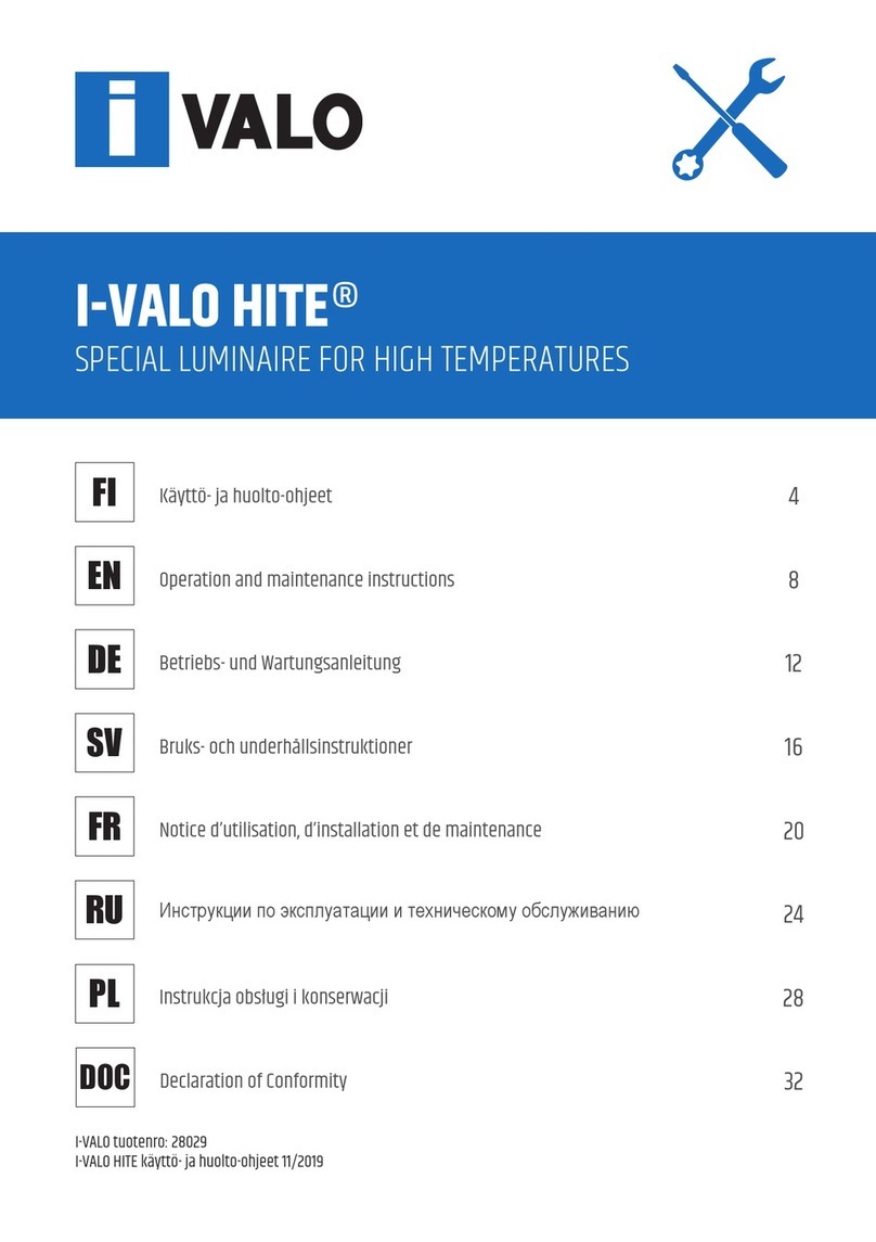 I-VALO HITE 6316 Operation and maintenance instructions