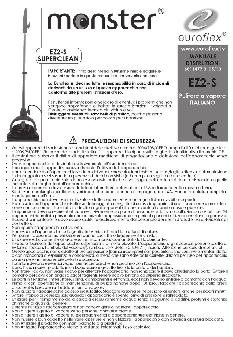 Euroflex Monster Superclean EZ2-S instruction manual Euroflex Monster Superclean EZ2-S instruction manual