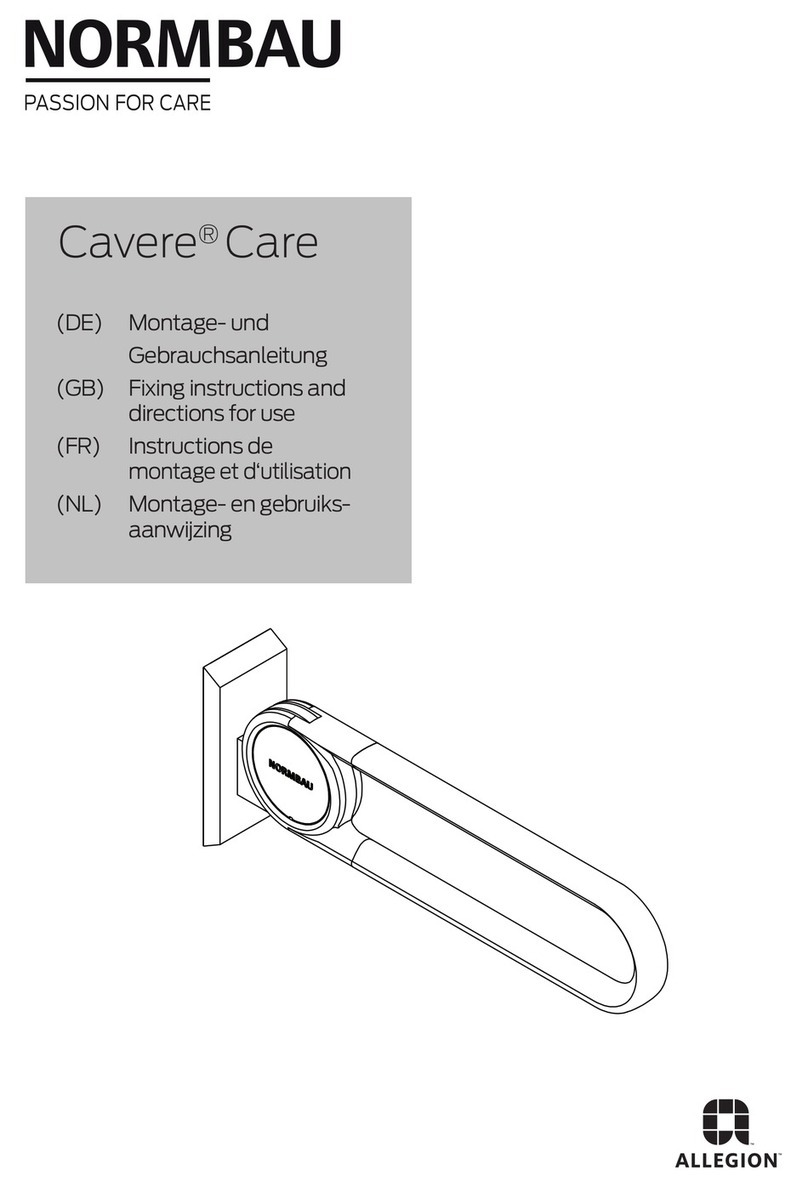 Allegion Normbau Cavere Care Fixing instructions and directions for use