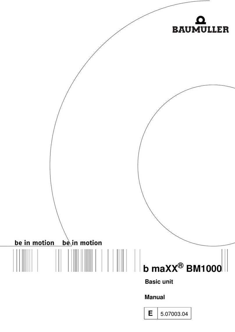 Baumuller b maXX BM1000 manual