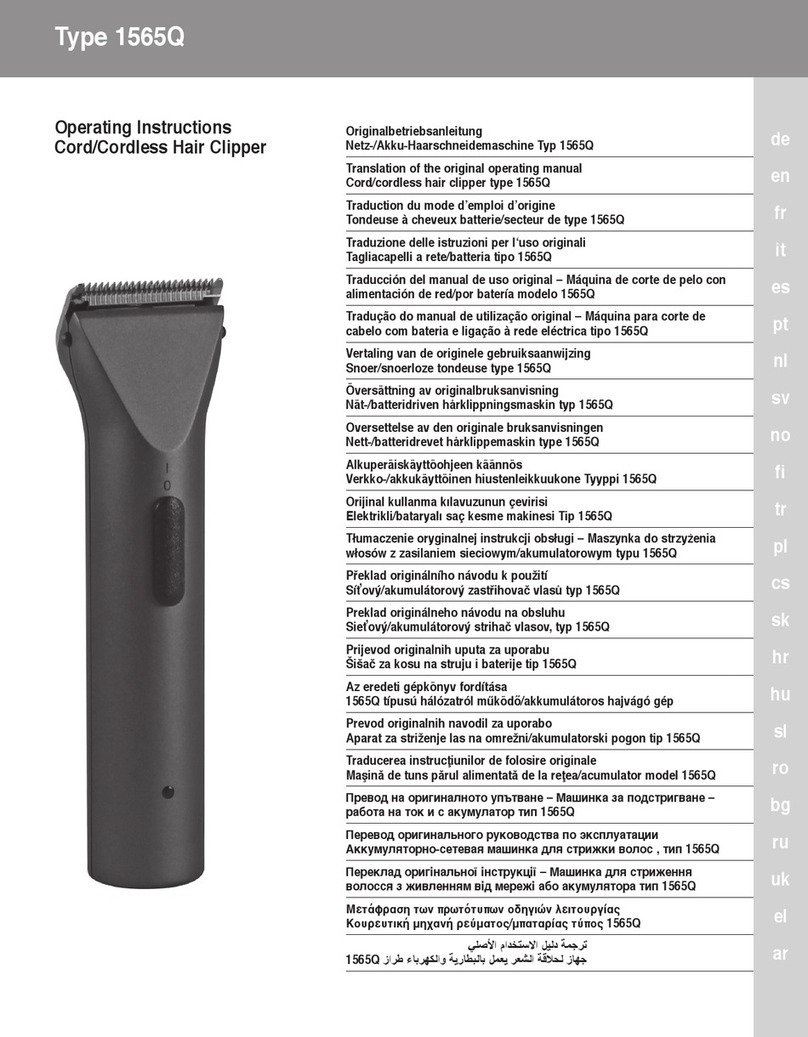 ERMILA 1565Q operating instructions