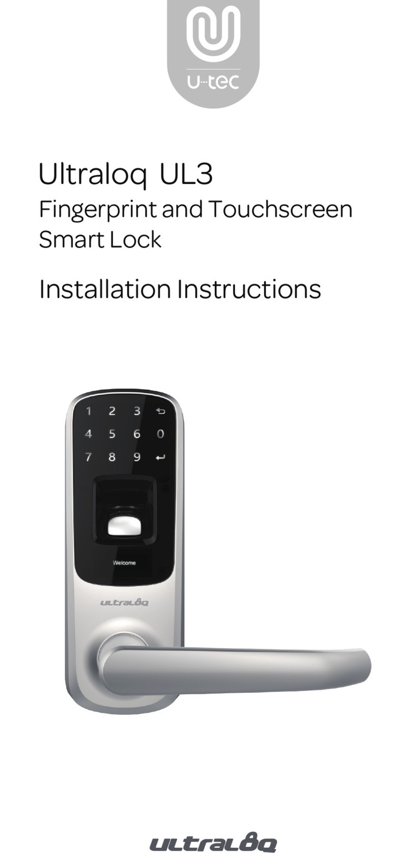 U-tec Ultraloq UL3 installation instructions