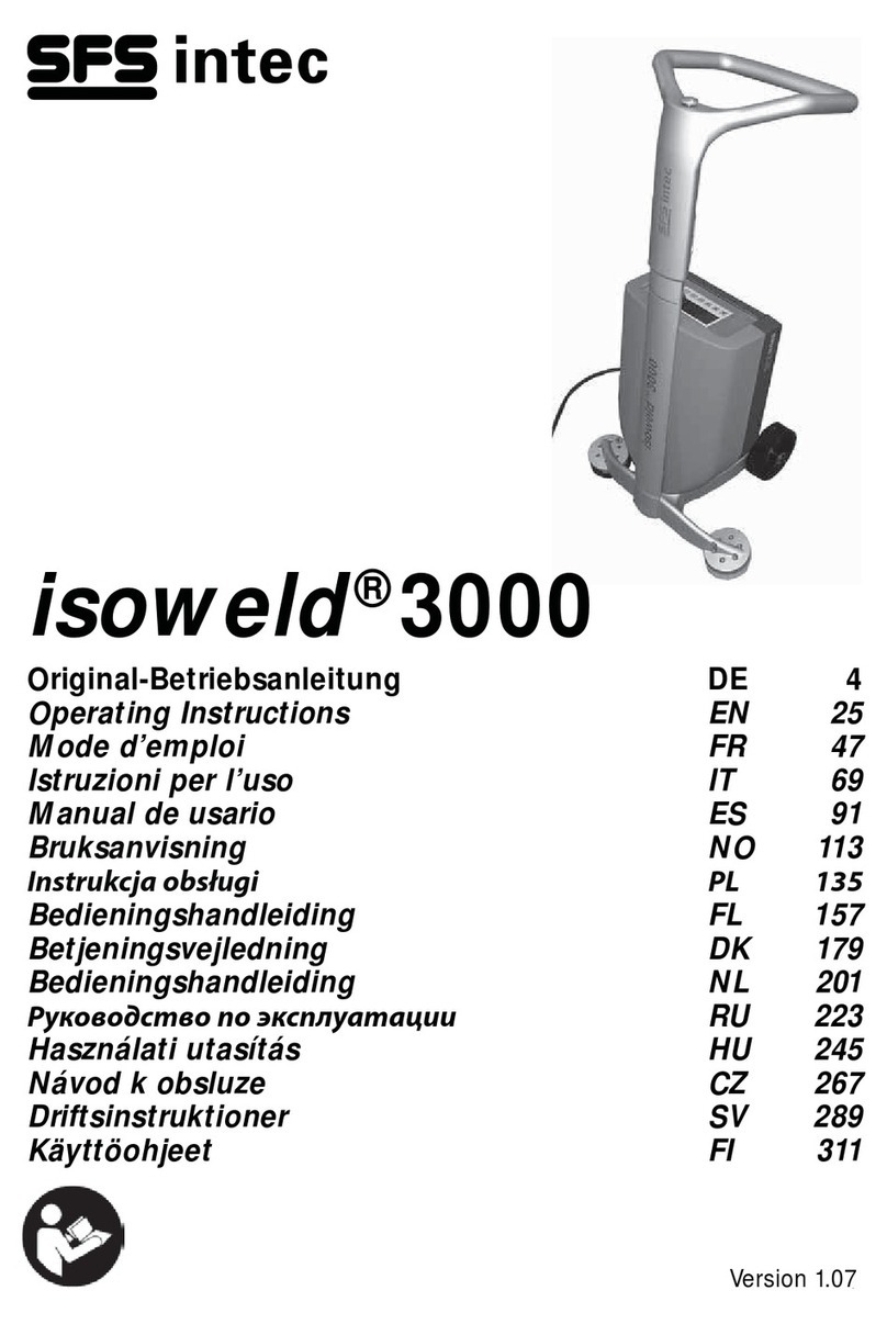 SFS intec isoweld 3000 Series operating instructions SFS intec isoweld 3000 Series operating instructions