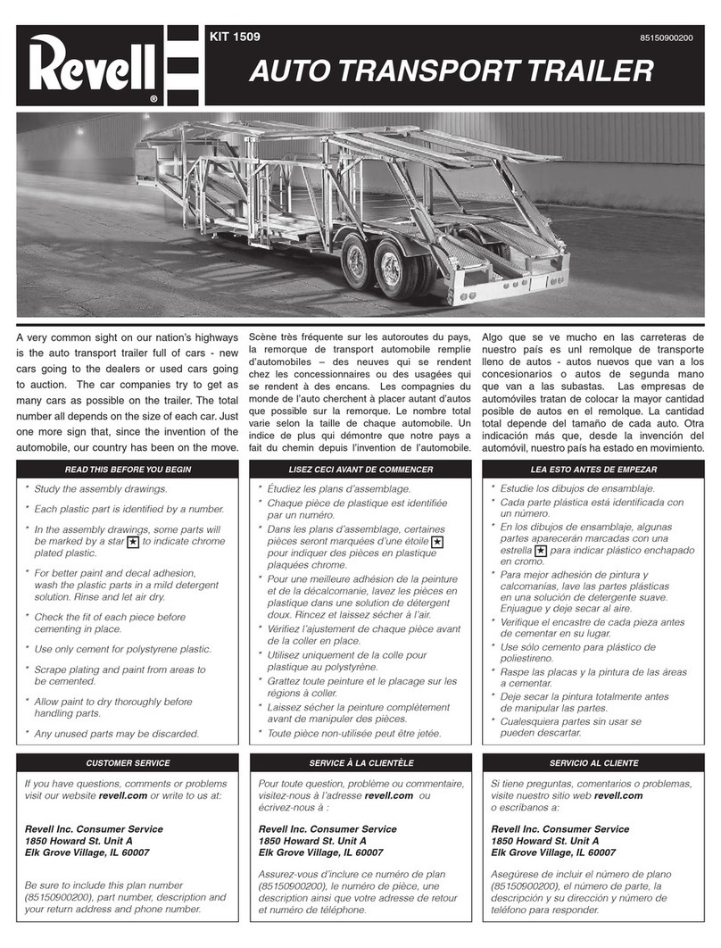 REVELL AUTO TRANSPORT TRAILER User manual