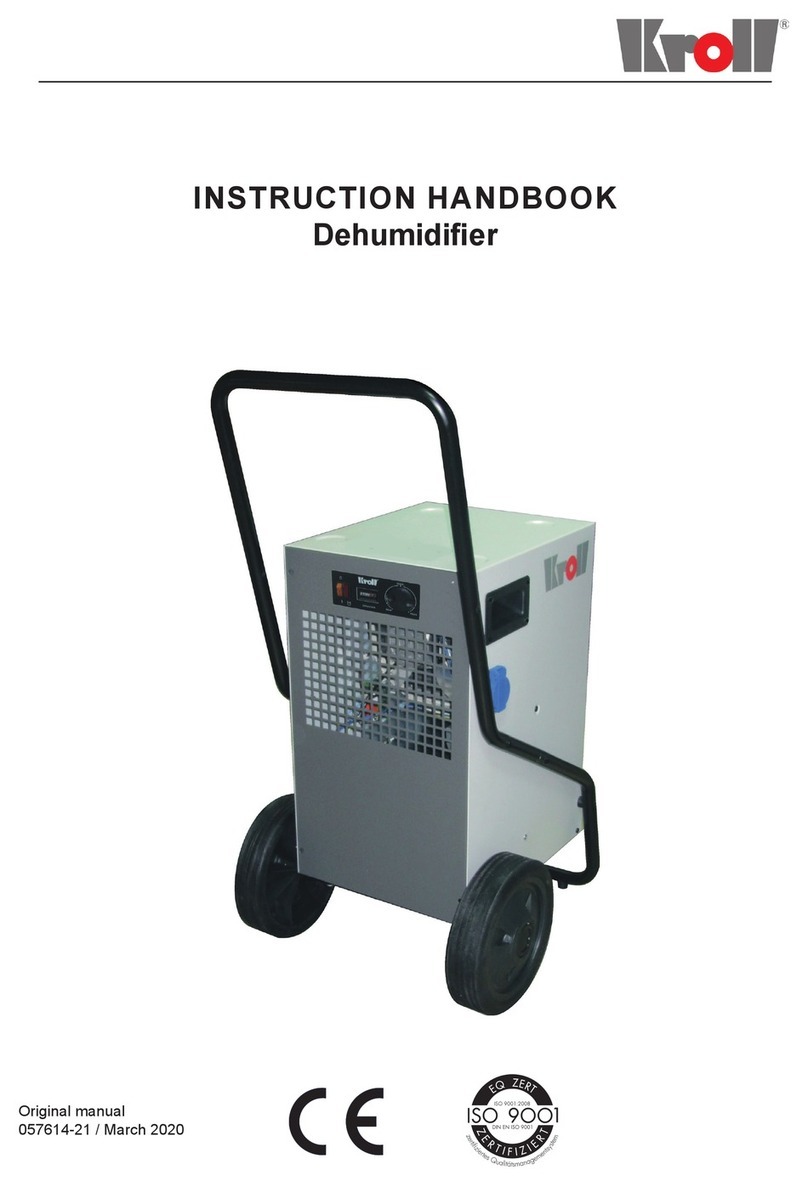 Kroll TK30 Instruction handbook