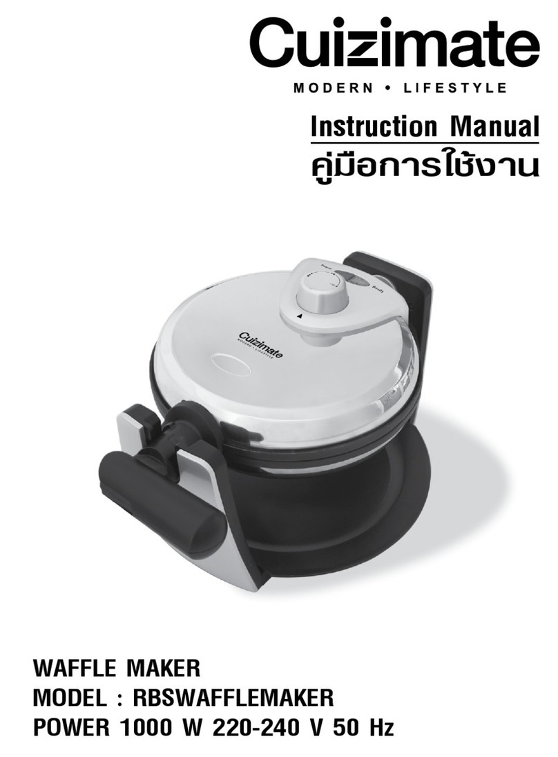 Cuizimate RBSWAFFLEMAKER instruction manual