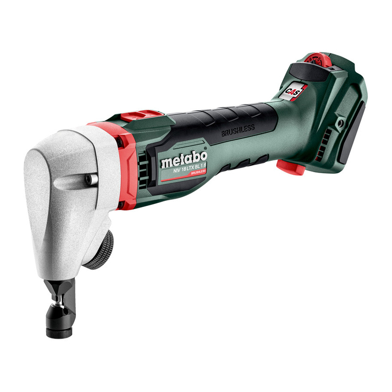 Metabo NIV 18 LTX BL 1.6 User manual