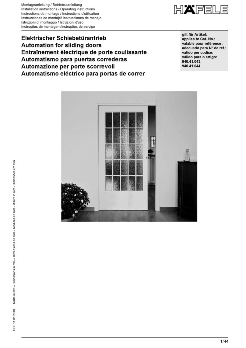Hafele 940.41.043 Parts list manual