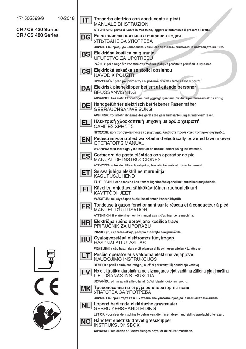 Stiga CR 430 Series User manual