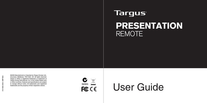 Targus Targus Laser Presentation Remote User manual