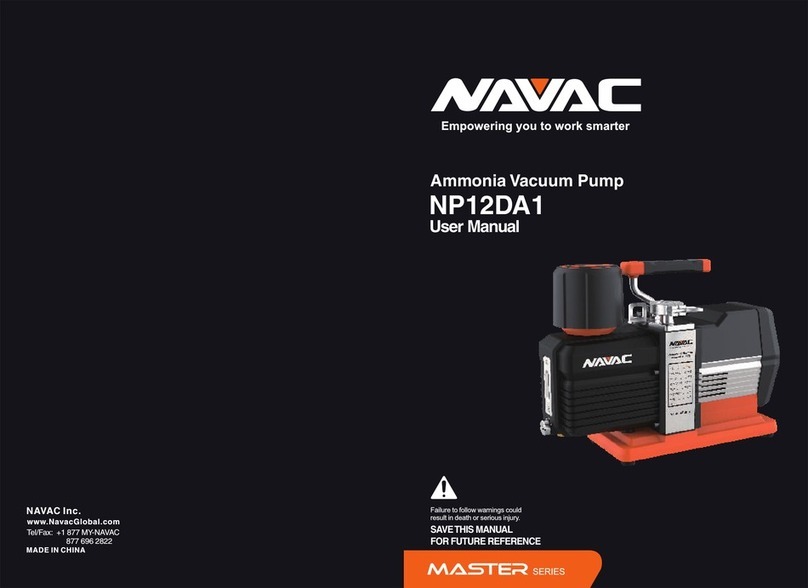NAVAC Mater Series user manual NAVAC Mater Series user manual
