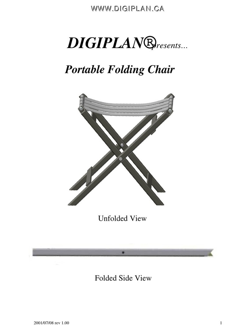 Digiplan Portable Folding Chair manual