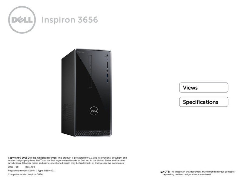Dell Inspiron 3656 User manual