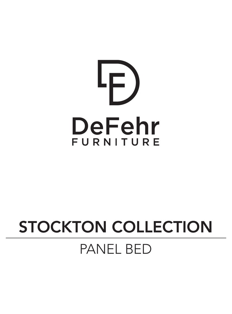 DeFehr STOCKTON PANEL BED manual