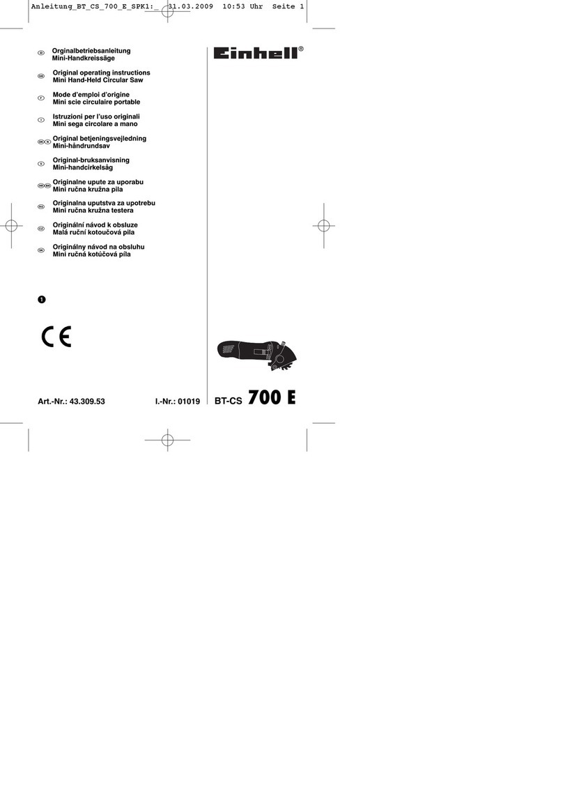 EINHELL BT-CS 700 E User manual