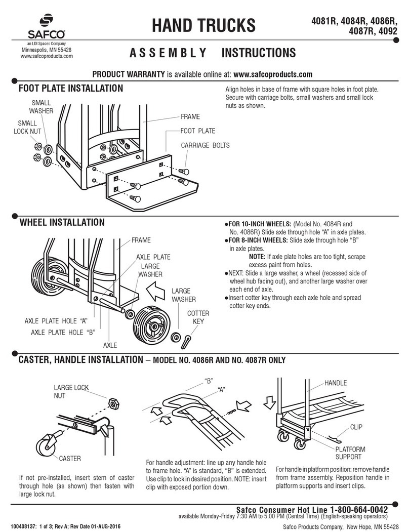 LDI Spaces Safco 4081R Assembly instructions
