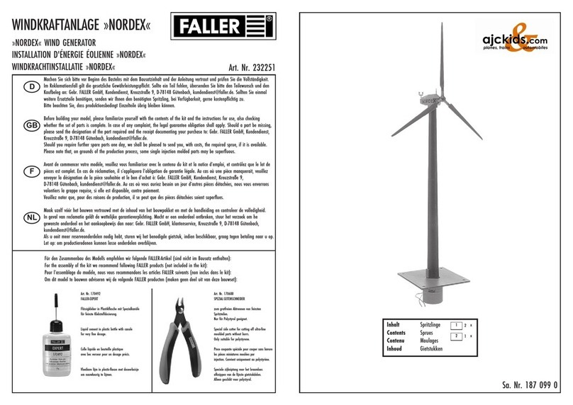 Faller NORDEX 232251 quick start guide