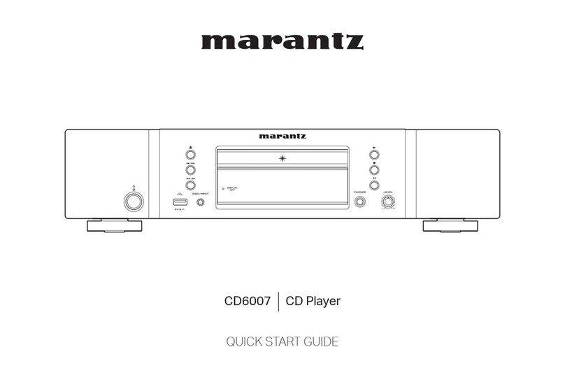 Marantz CD6007 User manual