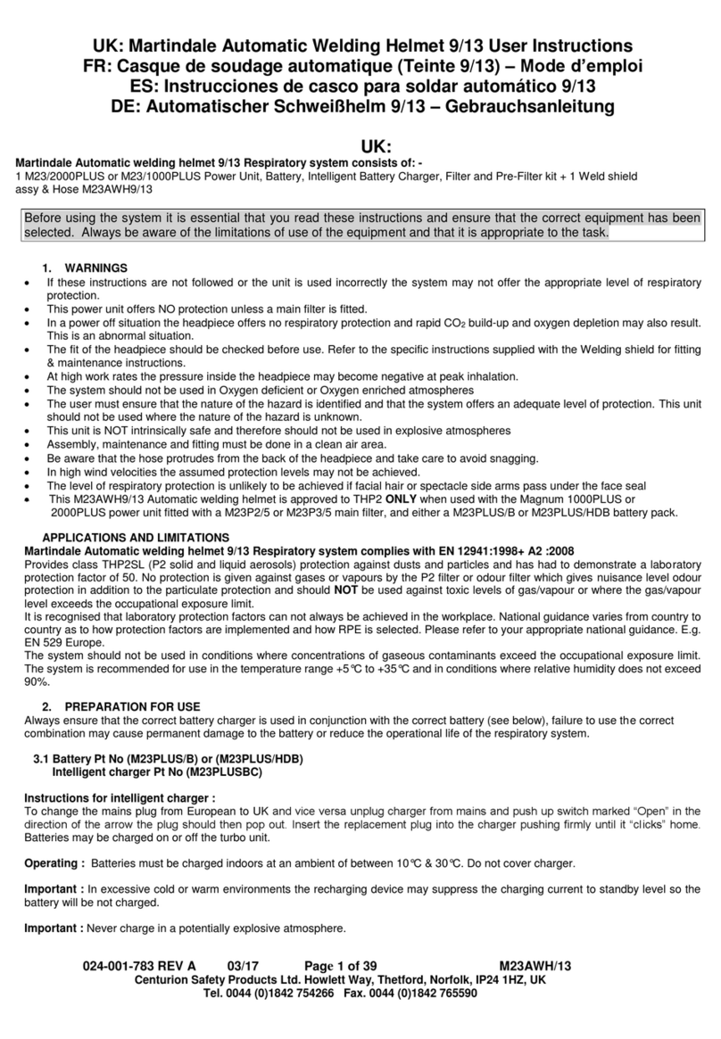 MARTINDALE M23AWH 9/13 User instructions