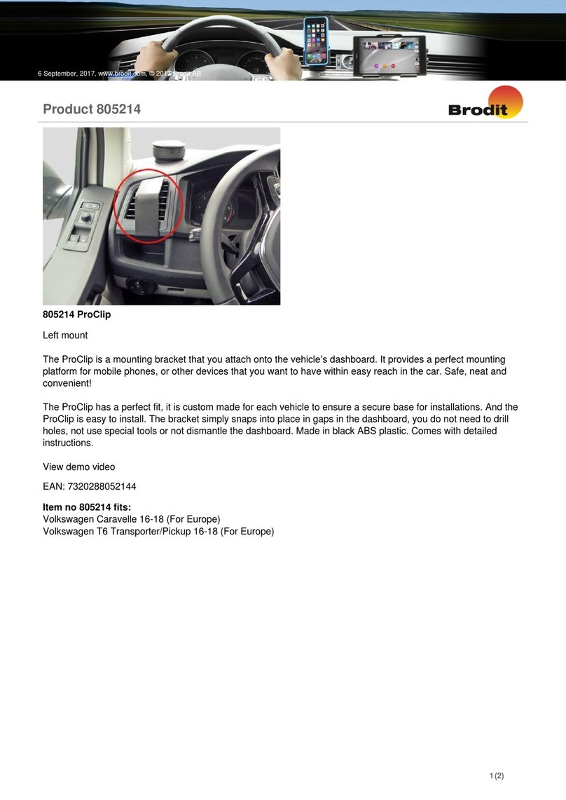 Brodit ProClip 805214 quick start guide