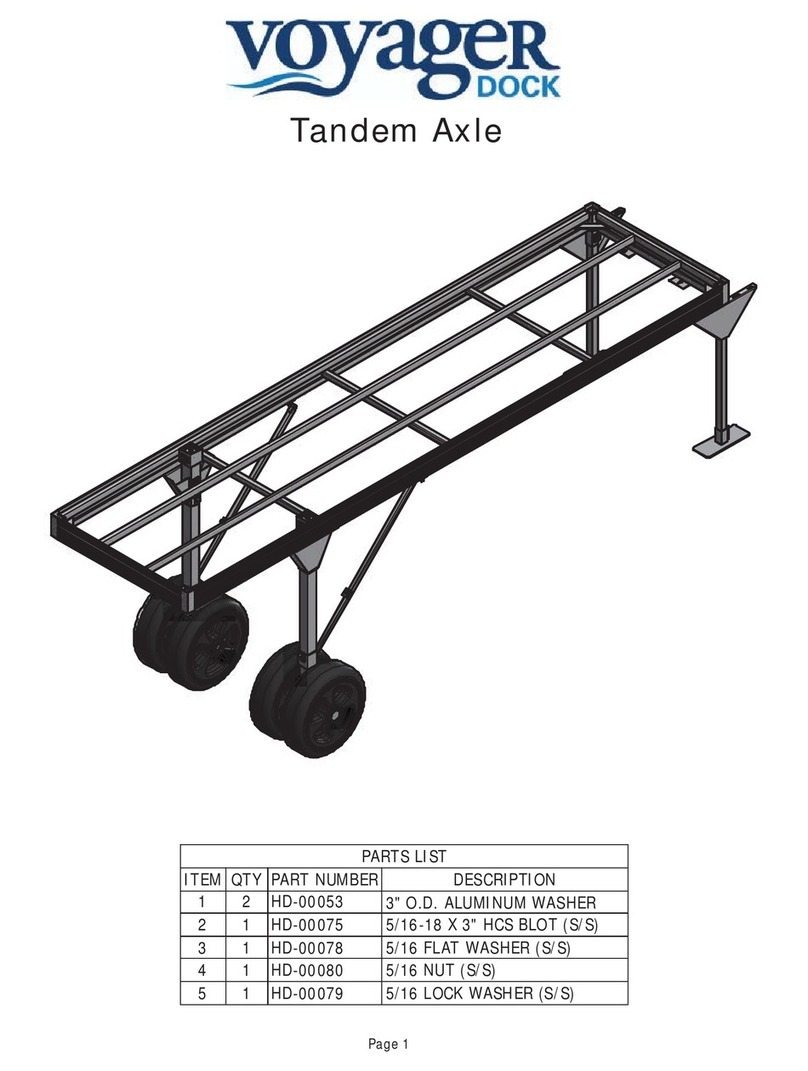 Voyager Dock Tandem Axle manual